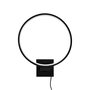 Opviq Halka - 13309 Lámpara de Pared Negra de Metal con LED